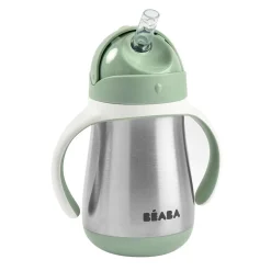 Béaba                    Tasse Paille Inox    vert sauge            250 ml