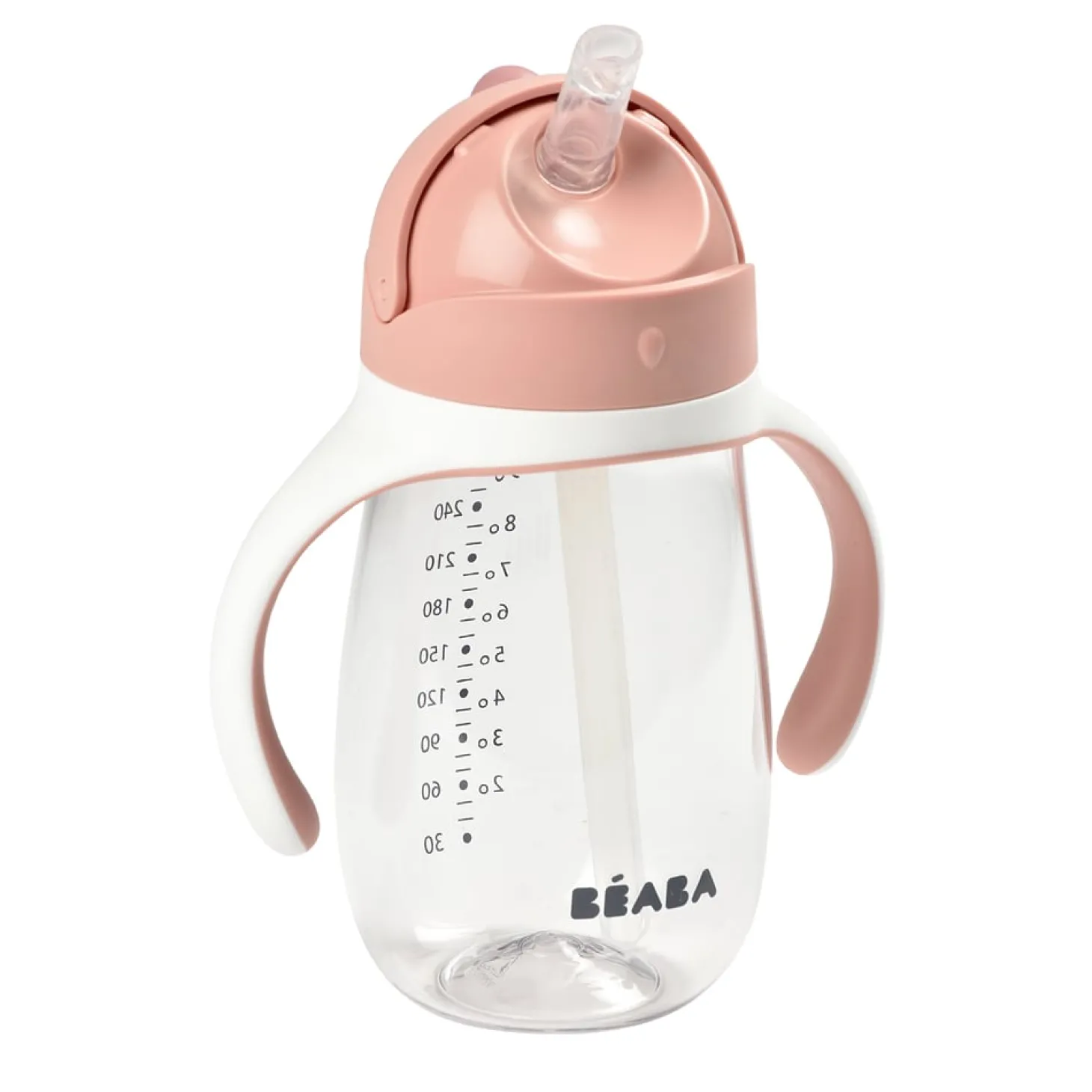 Béaba Tasse Paille Old Pink 300 ml