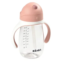 Béaba Tasse Paille Old Pink 300 ml