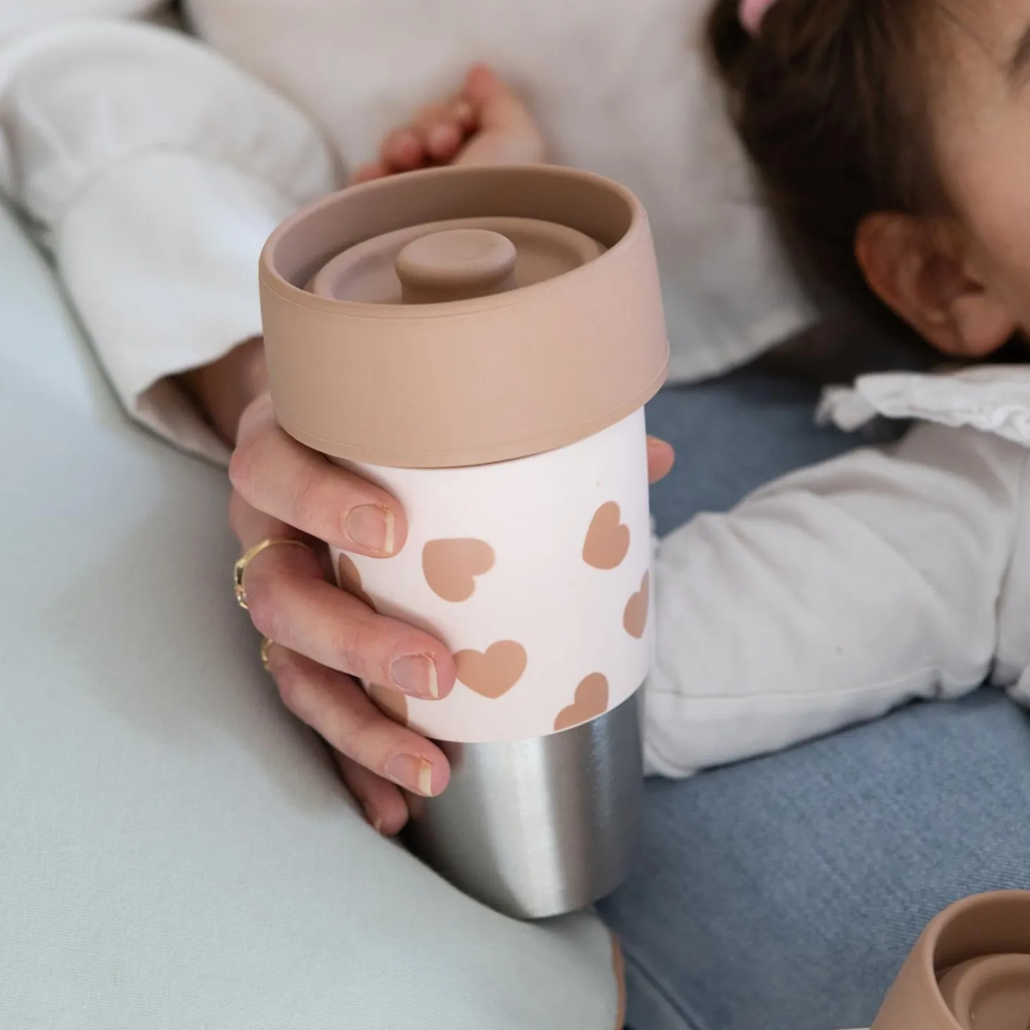 Béaba 2 Tasses Inox Click & Drink Mini & Me BigLove
