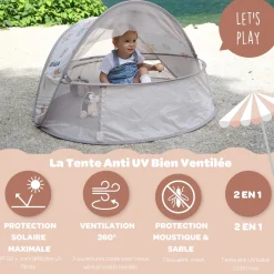 Béaba Tente Anti Uv Breezynest Clay Earth 0-24 mois