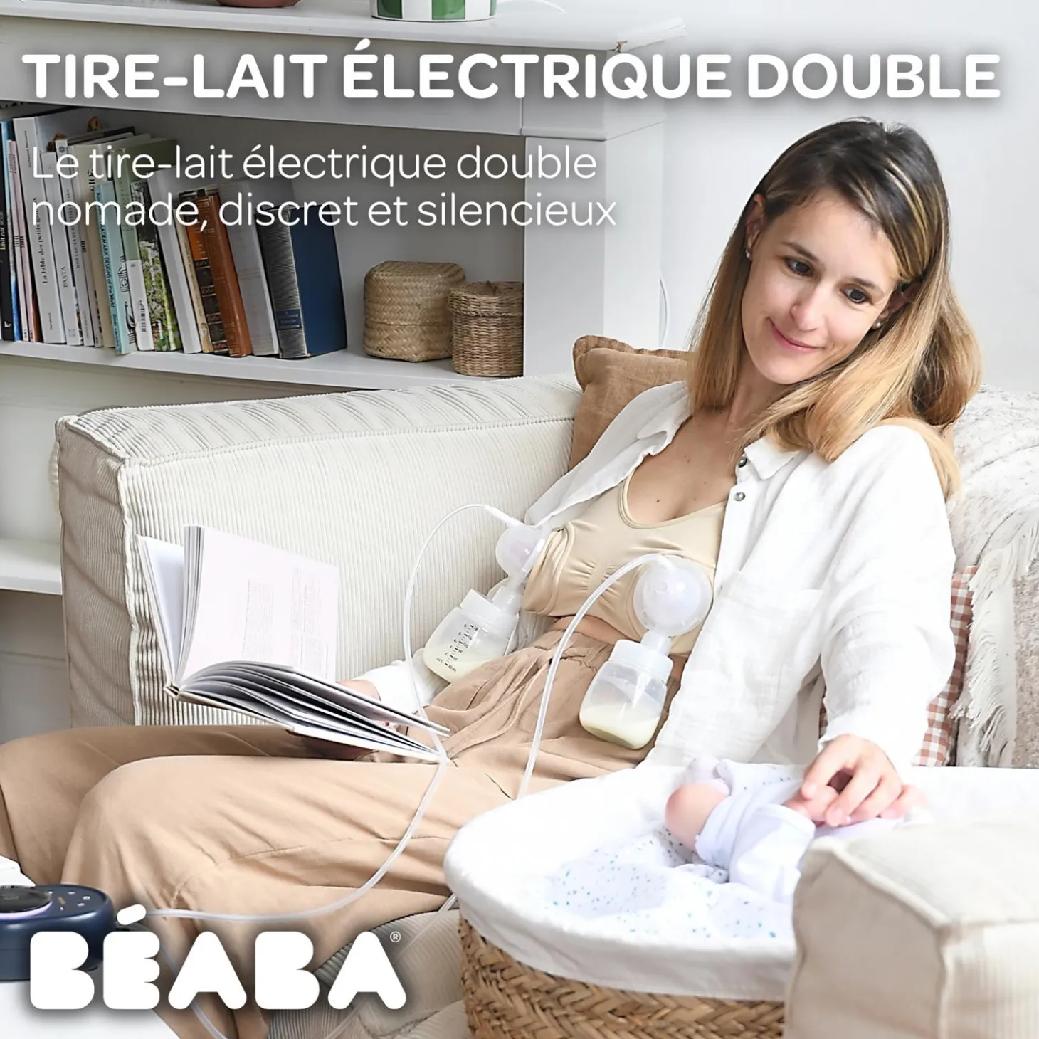 Béaba Tire-lait électrique Double Night Blue