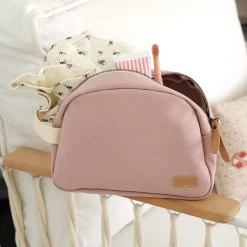 Béaba                    Trousse de toilette canvas    Rose Poudré