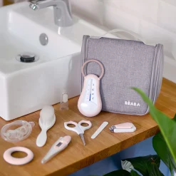 Béaba Trousse de toilette nomade 9 accessoires Old Pink