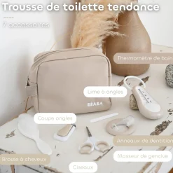 Béaba                    Trousse de Toilette Nomade 7 Accessoires    Clay Earth