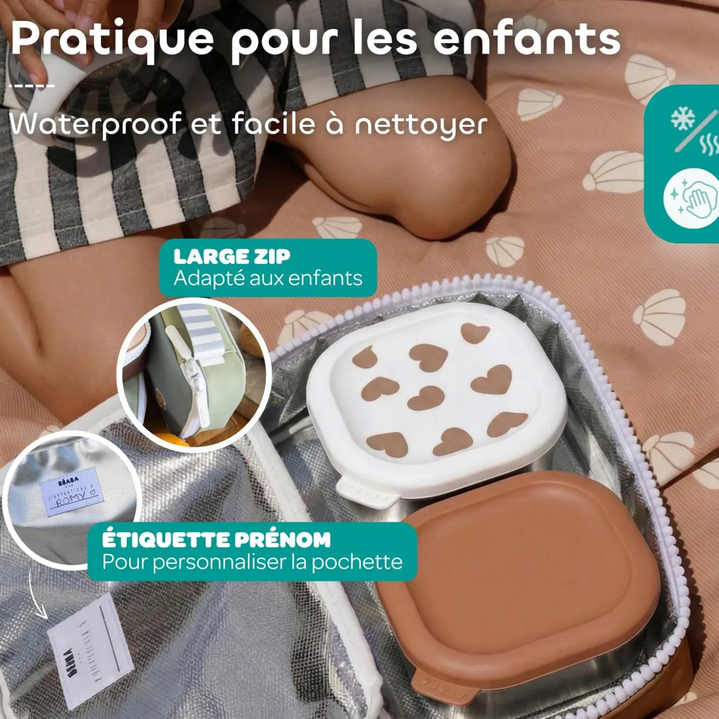 Béaba Trousse à Gouter Faro Galet