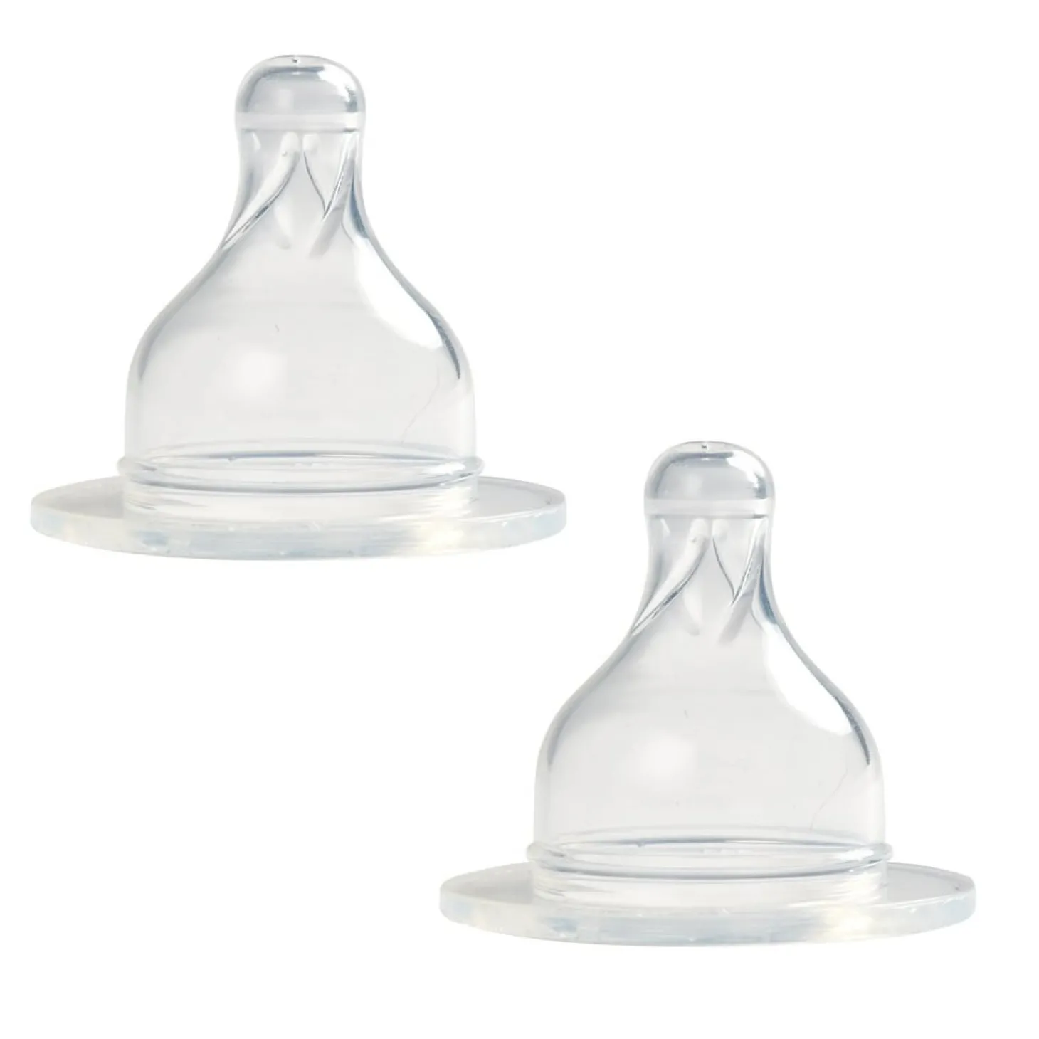 Béaba 2 tétines pour biberons en verre à col large Débit lent