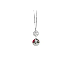 Babireva                    Bola de grossesse avec chaîne    Classique Argent