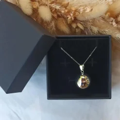 Babireva                    Bola de grossesse avec chaîne    Classique Argent