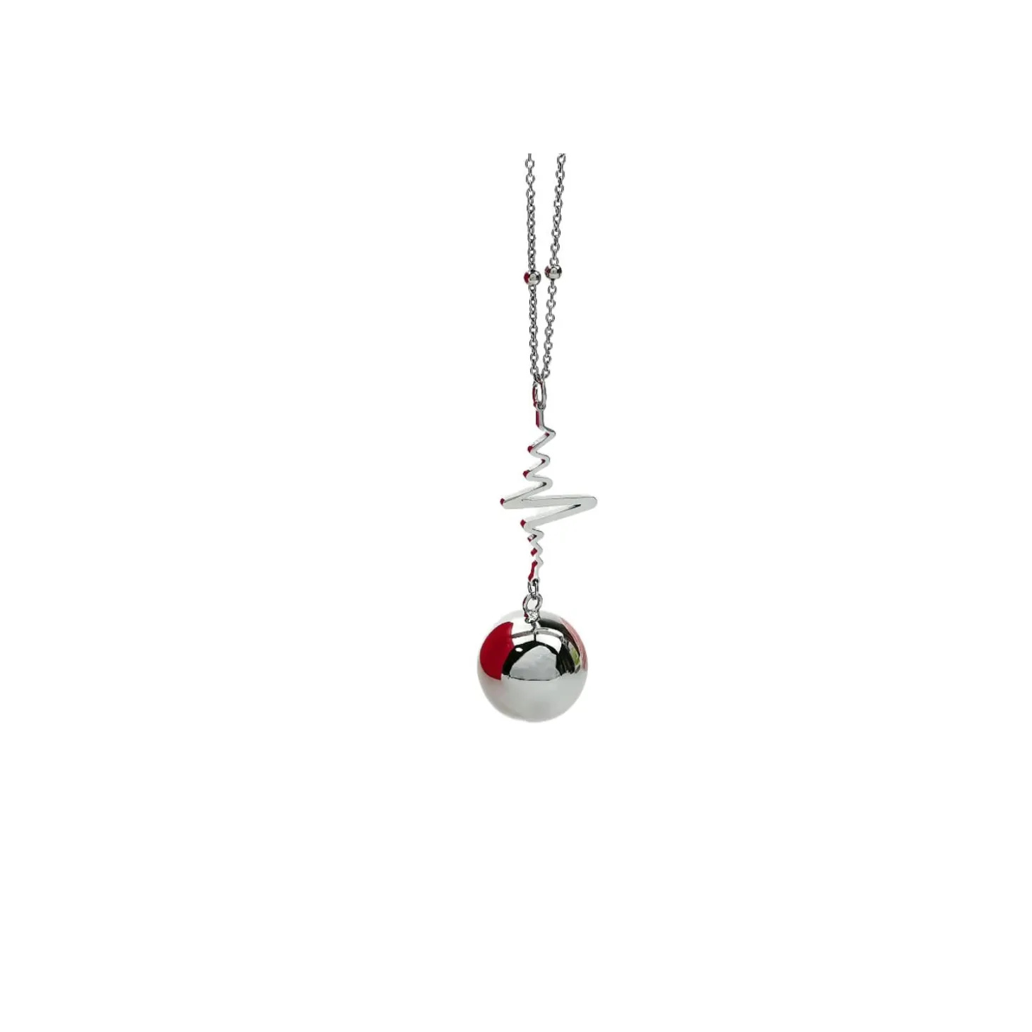 Babireva Bola de grossesse avec chaîne Spirales Argent