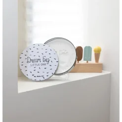 Baby Art Boîte magique empreinte ronde Blanc Et Noir