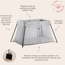 BabyBjörn                    Lit parapluie Light    Argent