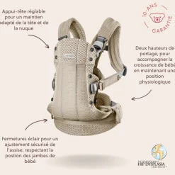 BabyBjörn                    Porte-Bébé Harmony    Gris beige