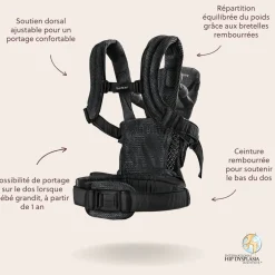 BabyBjörn                    Porte-bébé Harmony Mesh 3D    Noir