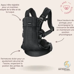 BabyBjörn                    Porte-bébé Harmony Mesh 3D    Noir