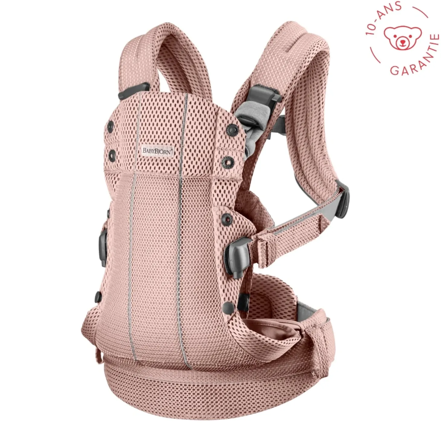 BabyBjörn Porte-bébé Harmony Mesh 3D Rose Poudré