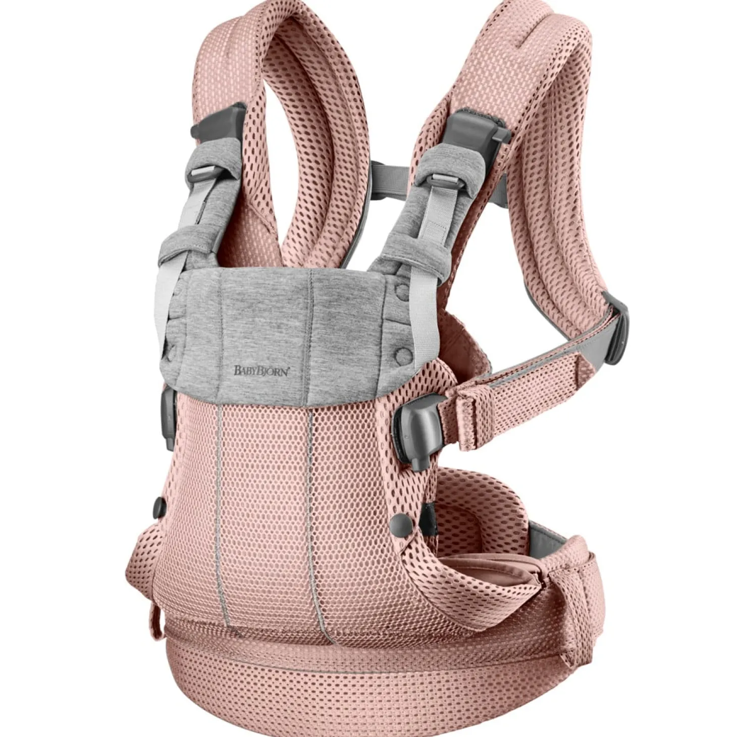 BabyBjörn Porte-bébé Harmony Mesh 3D Rose Poudré