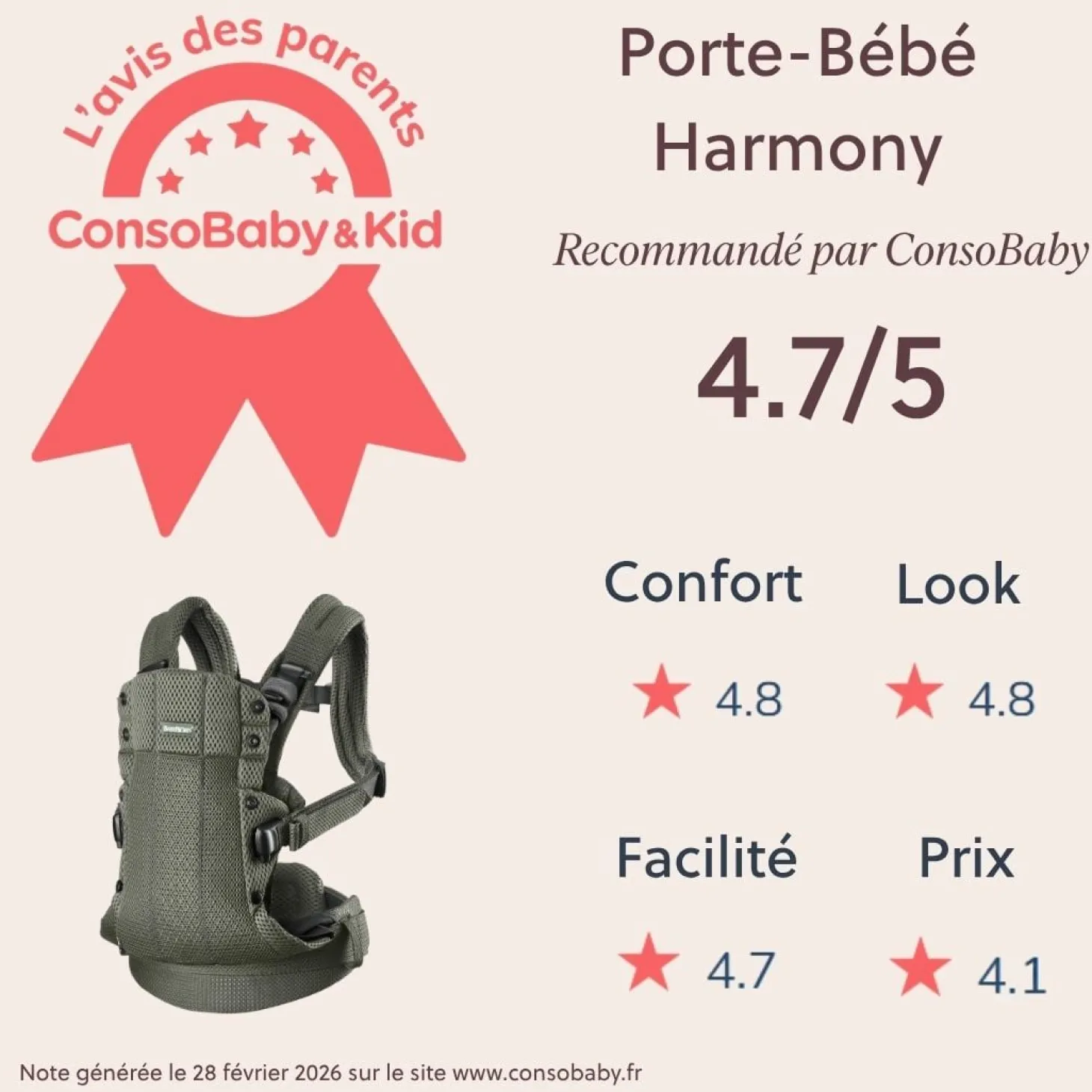 BabyBjörn Porte-bébé Harmony Mesh 3D Vert Foncé