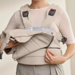 BabyBjörn                    Porte-bébé harmony mélange tissé chiné    Beige Clair