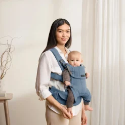 BabyBjörn                    Porte-bébé harmony mélange tissé chiné    Bleu clair