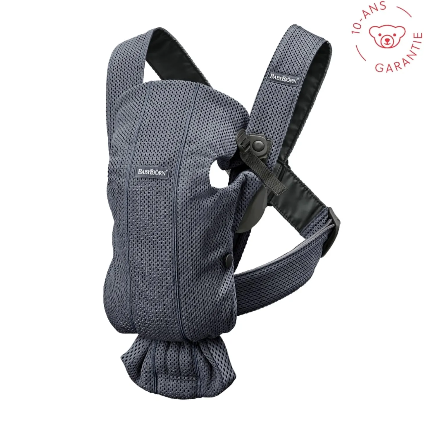 BabyBjörn Porte-bébé Mini Anthracite, Mesh 3D
