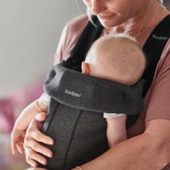 BabyBjörn                    Porte-bébé Mini Jersey    Gris Charbon, Jersey 3D