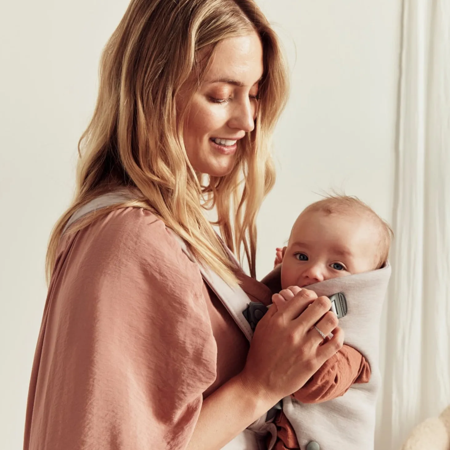 BabyBjörn Porte-bébé Mini Jersey Beige Clair