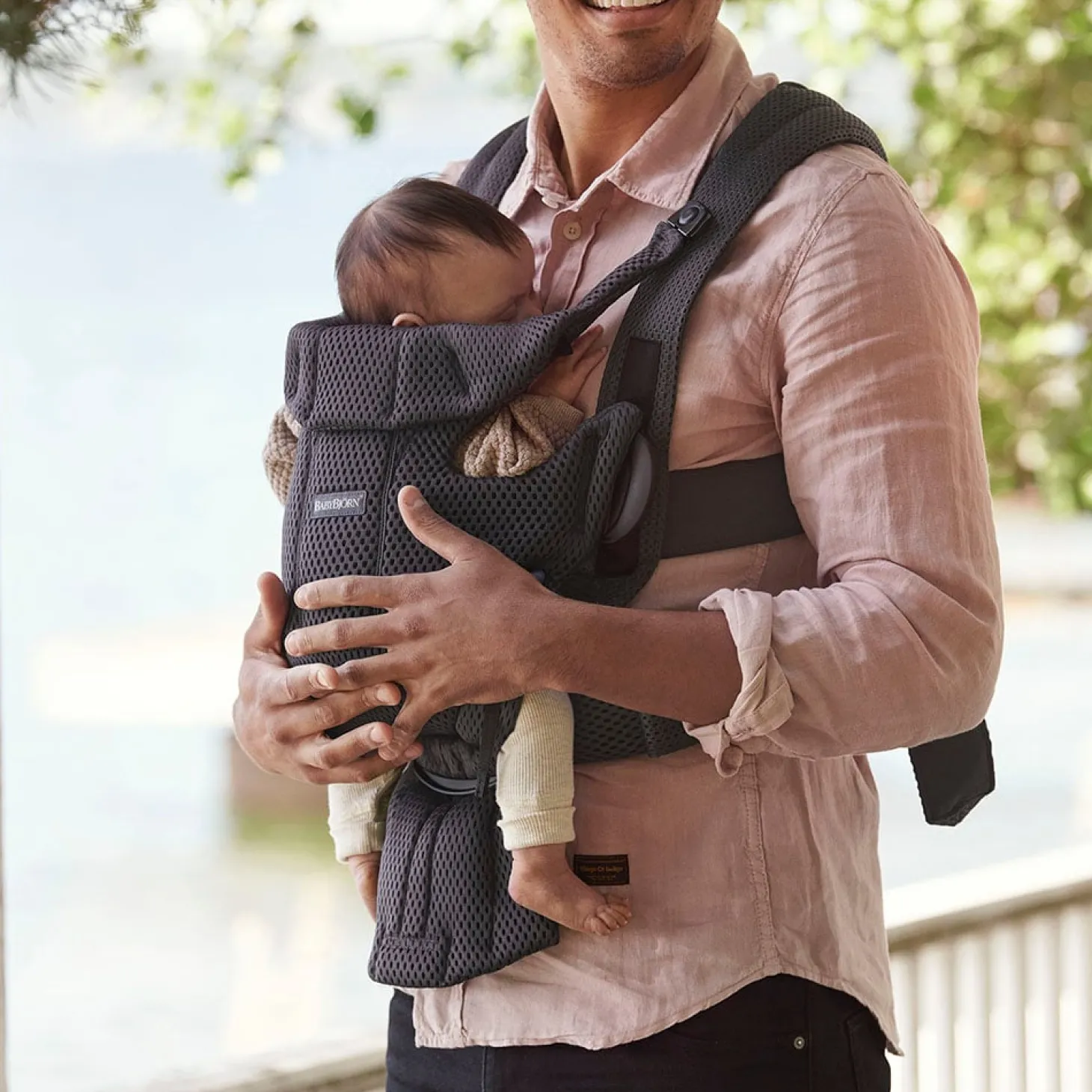 BabyBjörn Porte-bébé Move Anthracite, Mesh 3D