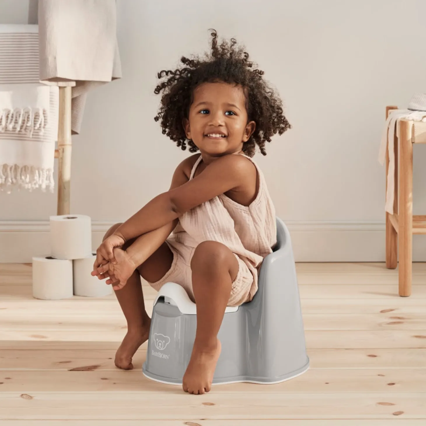 BabyBjörn Pot fauteuil Gris/Blanc