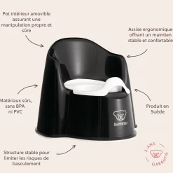 BabyBjörn Pot fauteuil Noir/Blanc