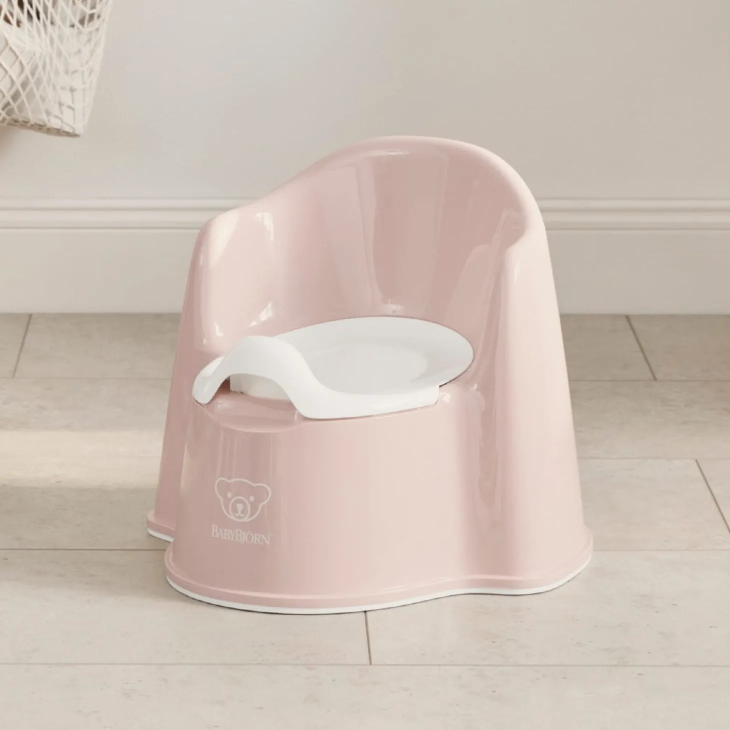 BabyBjörn Pot fauteuil Rose Pastel/Blanc