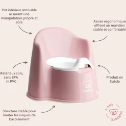 BabyBjörn Pot fauteuil Rose Pastel/Blanc