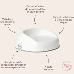 BabyBjörn Réhausseur de chaise Blanc