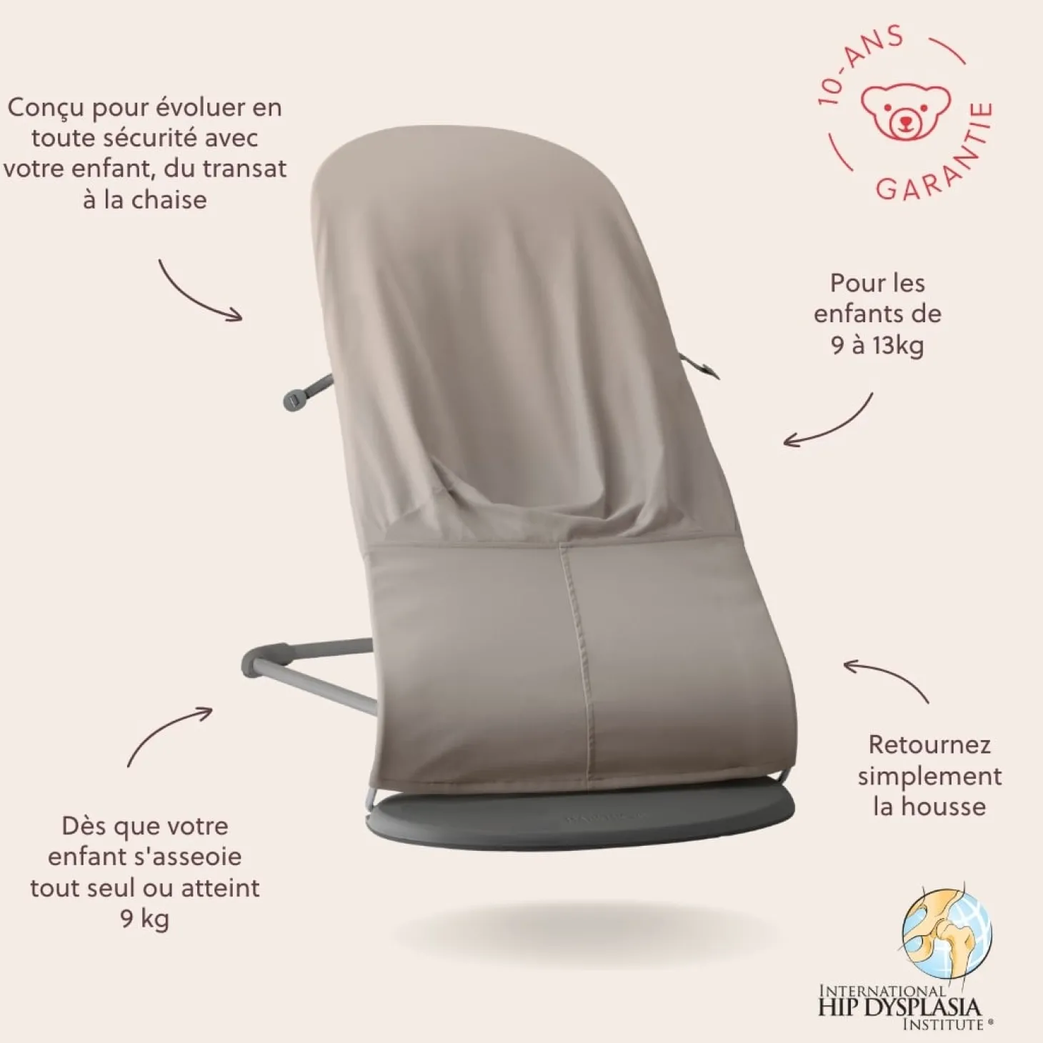 BabyBjörn Transat balance soft Gris Sable