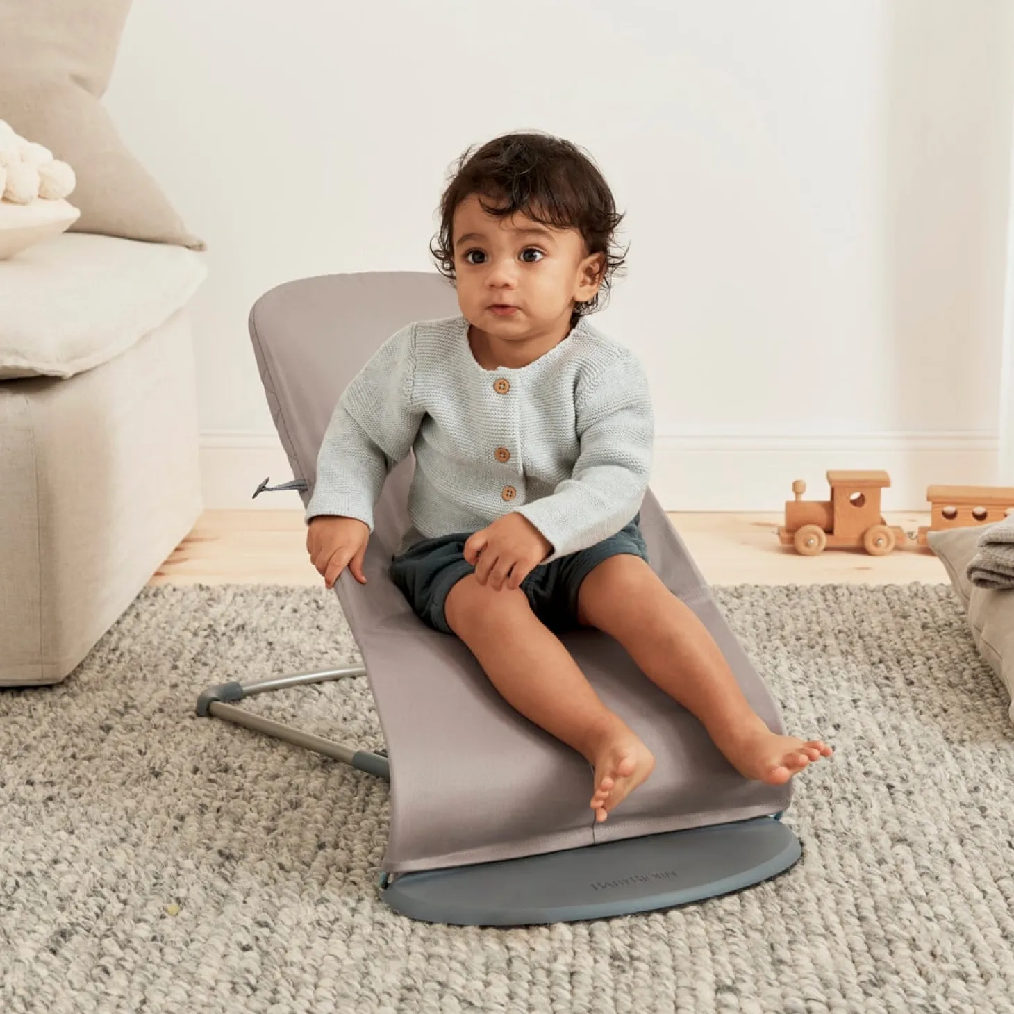 BabyBjörn Transat bébé bliss Gris Sable