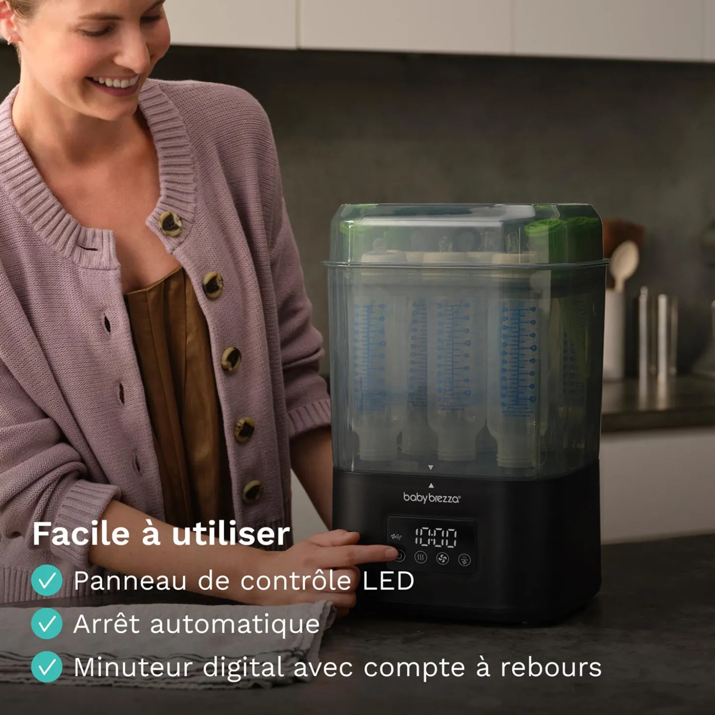 Baby Brezza Stérilisateur-Sécheur SuperQuick Dryer Advanced Black