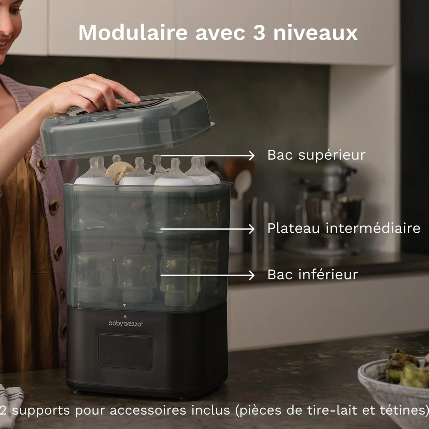 Baby Brezza Stérilisateur-Sécheur SuperQuick Dryer Advanced Black