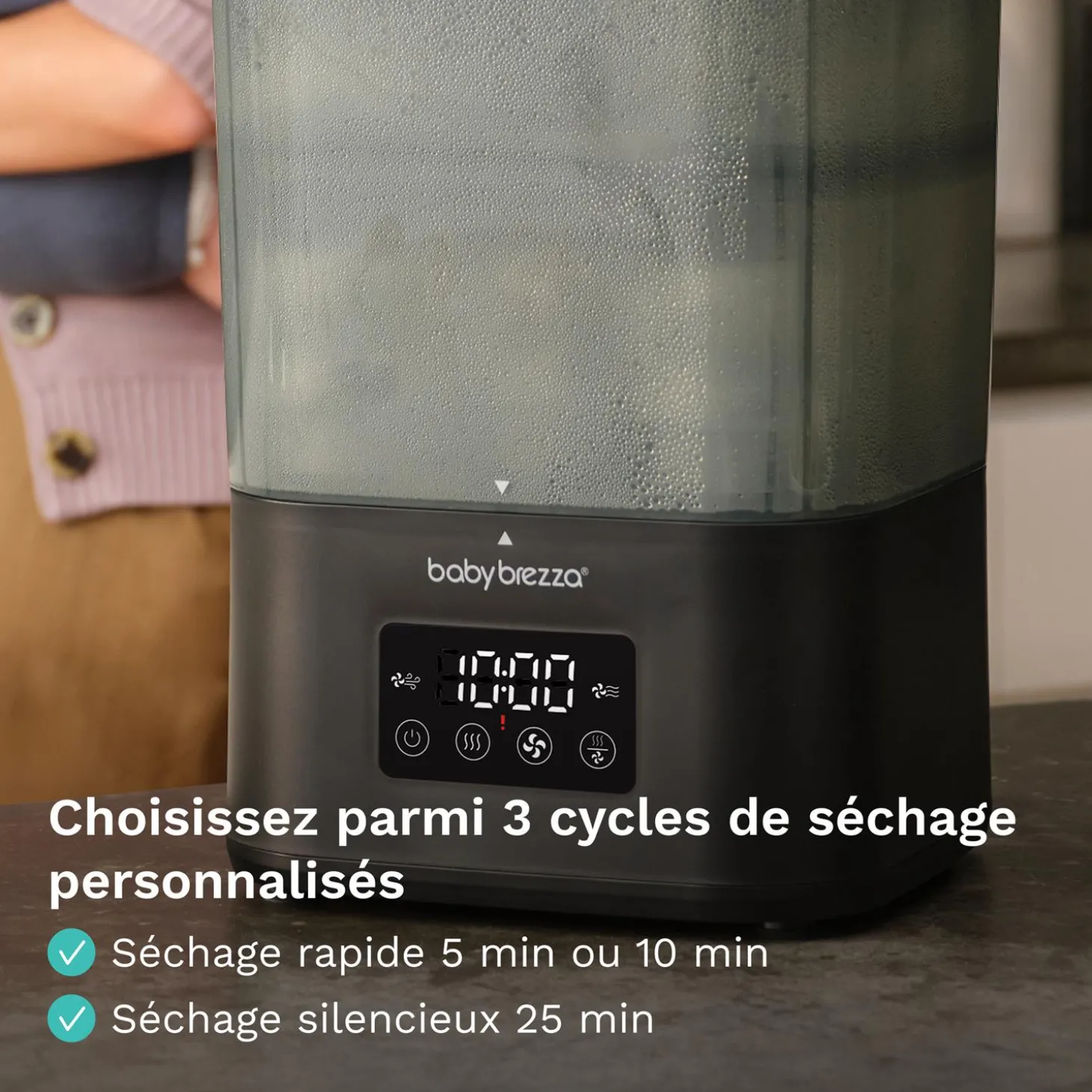 Baby Brezza Stérilisateur-Sécheur SuperQuick Dryer Advanced Black