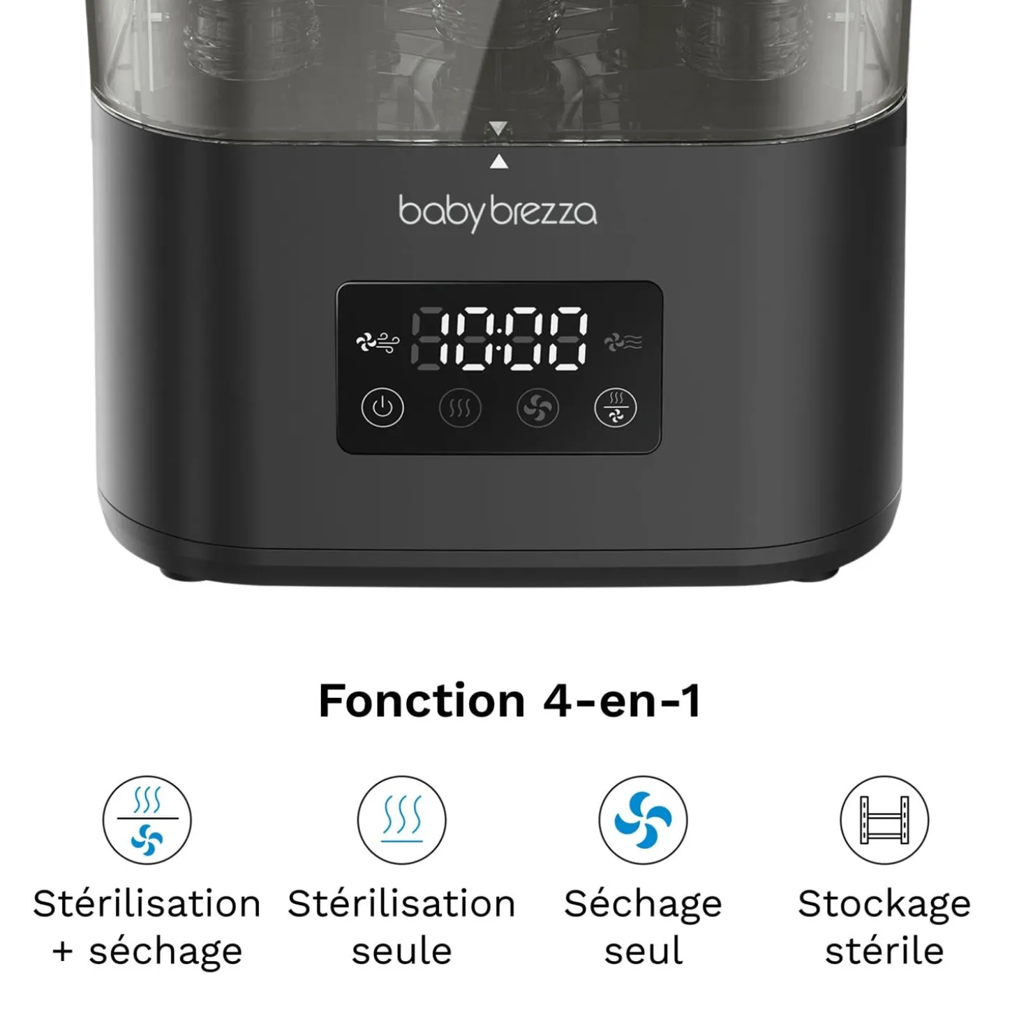 Baby Brezza Stérilisateur-Sécheur SuperQuick Dryer Advanced Black