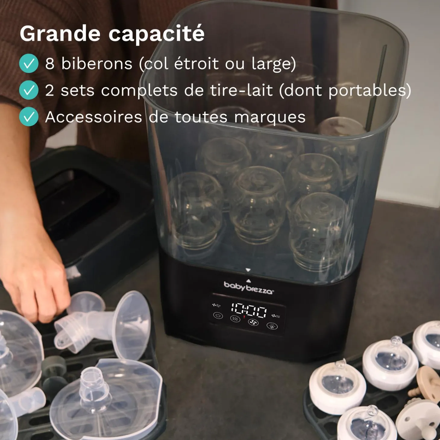 Baby Brezza Stérilisateur-Sécheur SuperQuick Dryer Advanced Black