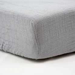 BabyCalin                    Drap Housse Double Gaze     Gris            70x140 cm