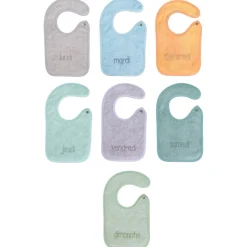BabyCalin                    Lot de 7 Bavoirs     Colored            0 - 6 mois