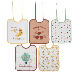 BabyCalin                    Lot de 5 Bavoirs     Smoothie            0 - 6 mois