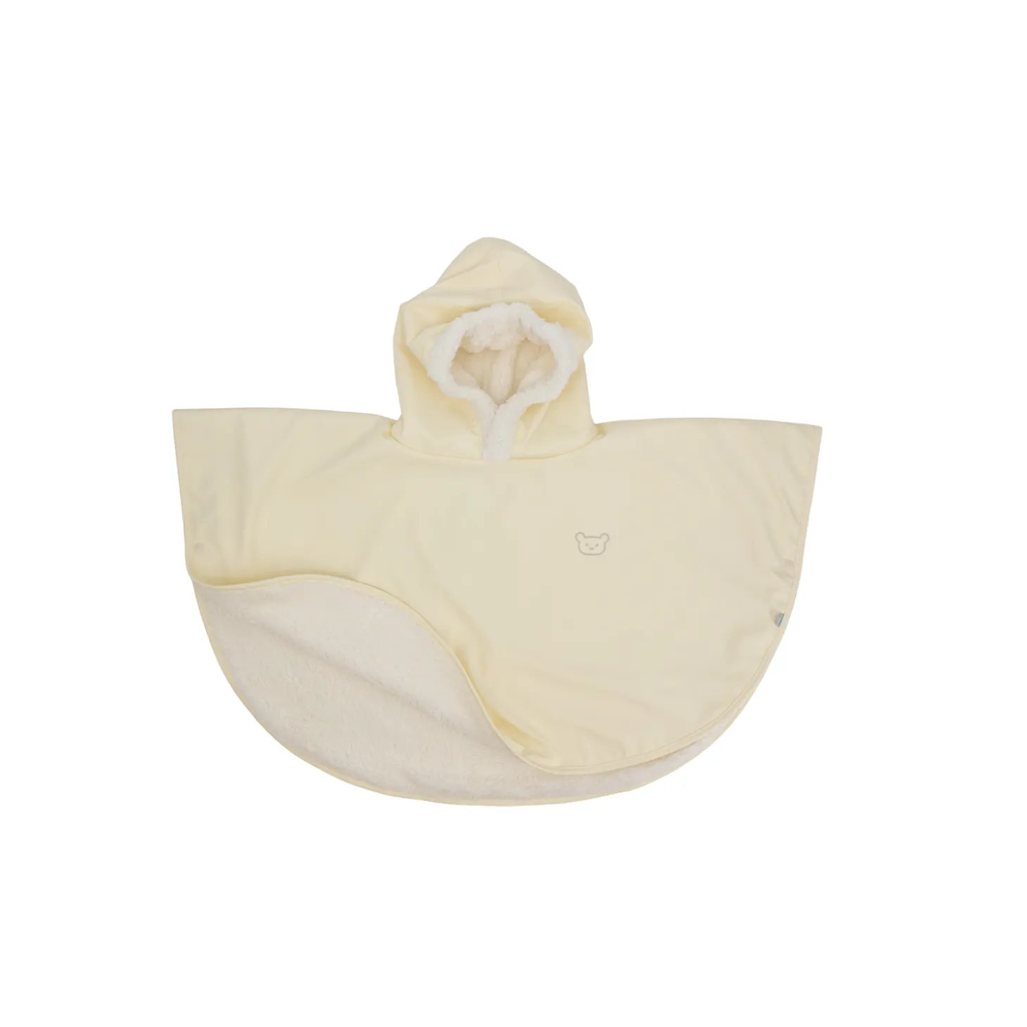 BabyCalin Poncho Malin Ecru Sable Ours 9 mois