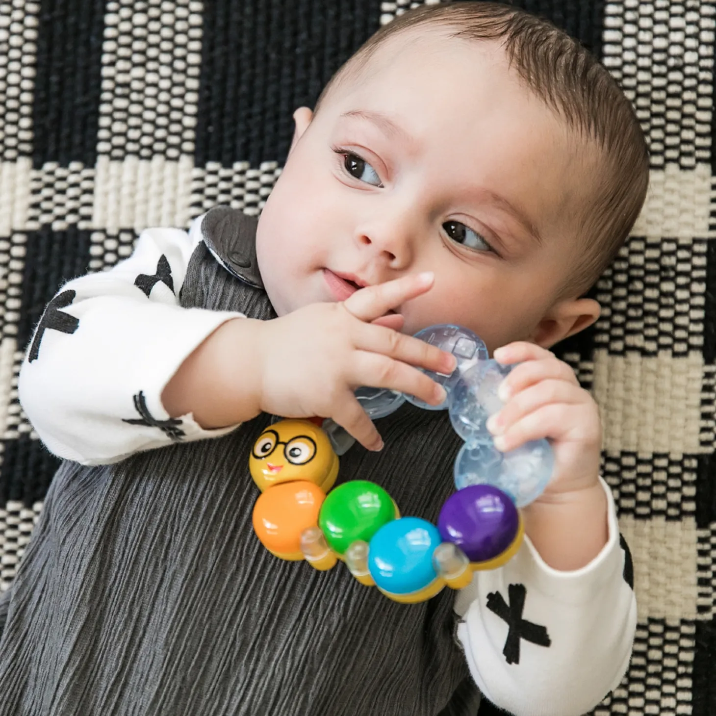 Baby Einstein Anneau de dentition Chenille Multicolore
