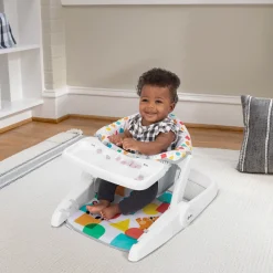 Baby Einstein                    Rehausseur et siège au sol 4-en-1 Tappin' Tunes Learn-to-Sit    Multicolore