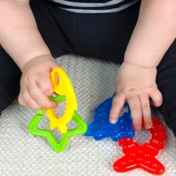 Baby Einstein Set 4 anneaux de dentition Cool Critters Multicolore