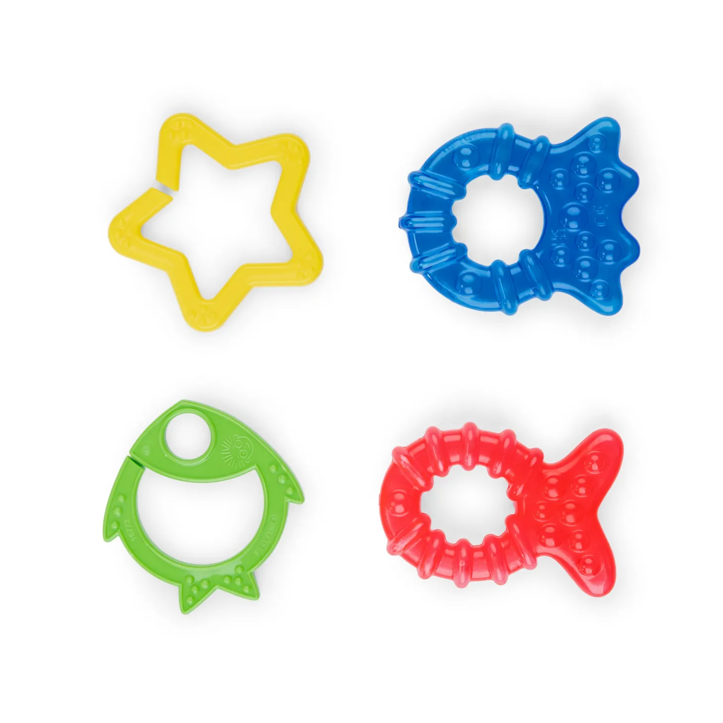 Baby Einstein Set 4 anneaux de dentition Cool Critters Multicolore