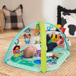 Baby Einstein Tapis d'éveil 4-en-1 Kickin’ Tunes Musical Meadow Vert