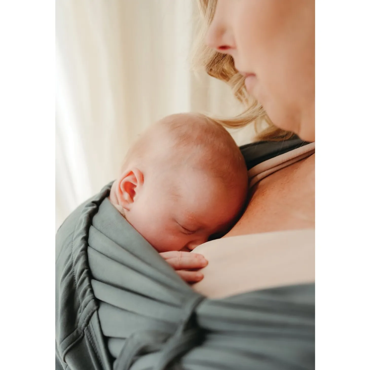 Babylonia Baby Carriers Echarpe de portage extensible Tricot Easy Dark Grey